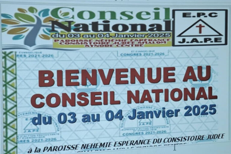 PREMIER CONSEIL NATIONAL DE L’ANNÉE ECCLÉSIASTIQUE 2024-2025